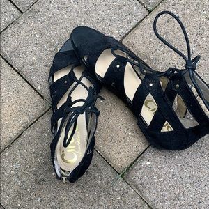 Black dress sandals